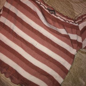 Off the shoulder crop top